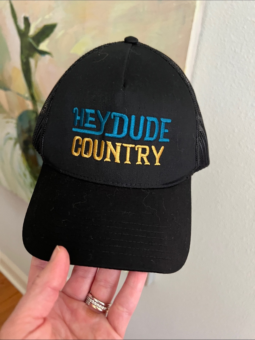 Hey Dude Country Trucker Hat Jacksonville Jaguars teal and gold Duuuval